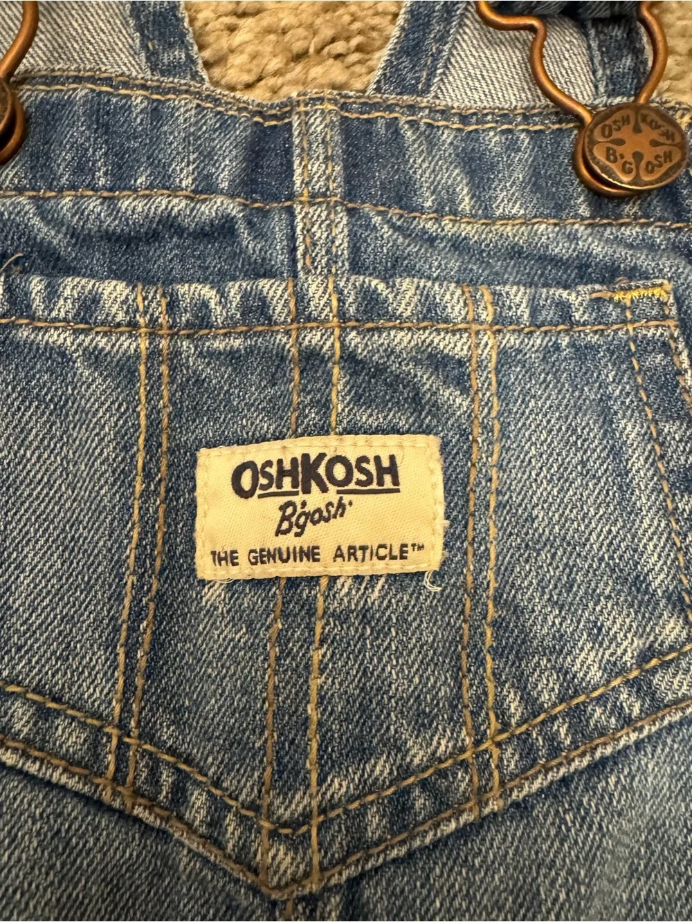 Oshkosh Bgosh Toddler Girl Jean Overalls  Size  2T